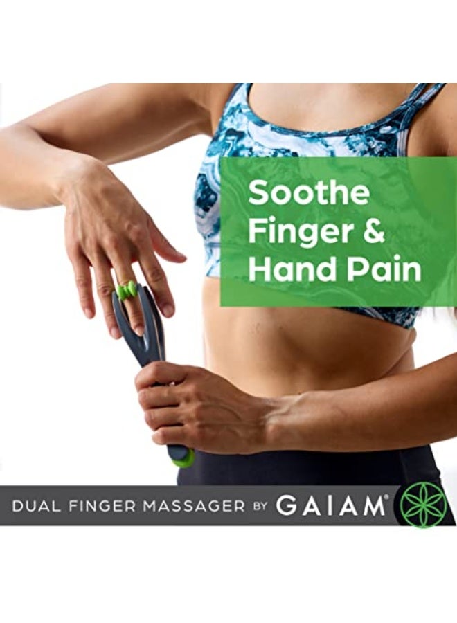 Gaiam Finger Massager Dual-Sided Hand Massage Roller Tool for Circulation, Stress, Arthritis and Hand Pain Relief - Image 5