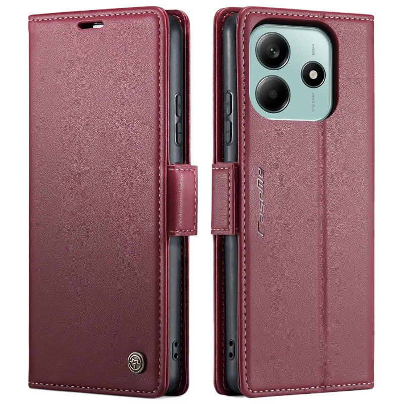 MS غطاء واقي بTPU لـ Redmi Note 12 مع حامل قائم ومغناطيس قوي مع مقاوم للصدمات مع حماية من السقوط باللون أحمر مغناطيسي بوظيفة حامل من مادة TPU باللون الأحمر - Image 1