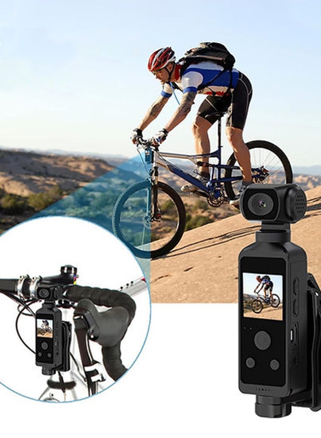 4K HD Camera, 270° Rotatable Wide Angle Lens, 128G Card Included, Waterproof Camera for Diving and Vlogging, 1000mAh Rechargeable Battery, Ideal for Outdoor Activities - Image 3