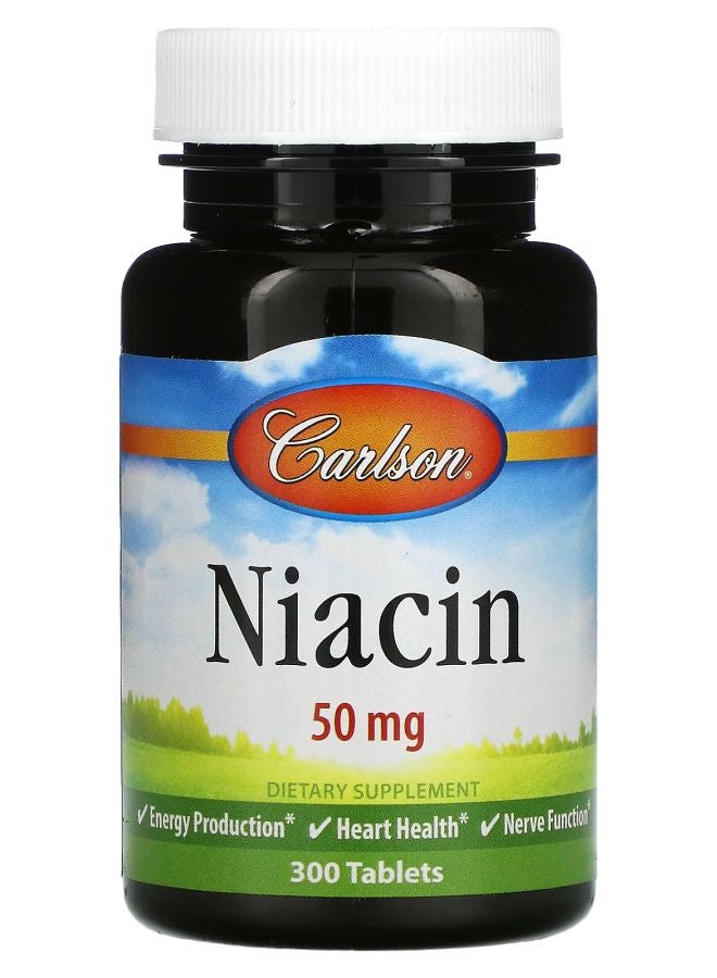 Niacin 50 mg 300 Tablets