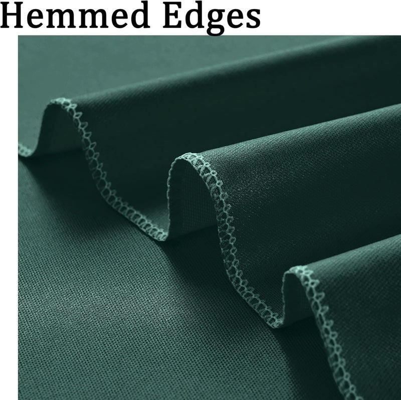 NSSONBEN 10x8 ft Wrinkle Free Hunter Green Backdrop Curtains for Parties, Thick Fabric Emerald Photo Backdrop Drapes Panels for Weddings Birthday Party Photography Background - Image 4