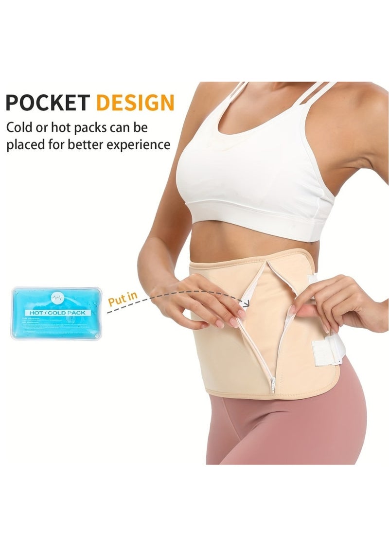 NIKITA.VIVI 3 in 1 Castor Oil Wrap Set for Waist, Neck, Hand & Leg Castor Oil Compress Wrap Kit Organic Cotton Adjustable Reusable Packs for Liver Detox Thyroid (Oil Not Included)  - Image 3