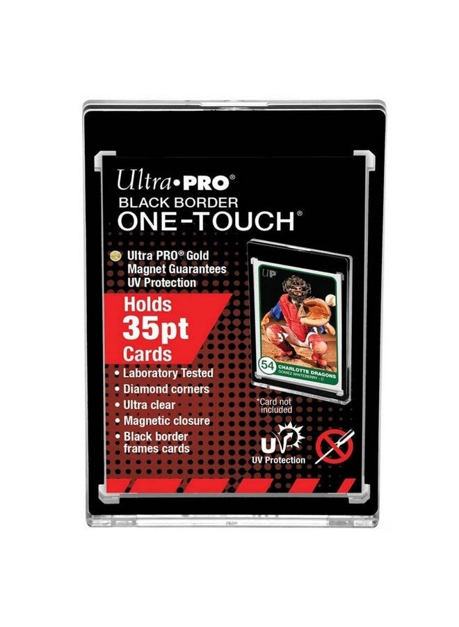 Ultra PRO Magnetic Card Holder - 35pt One Touch Card Holder with Black Border for Trading Card Holders 5 Pack - Perfect for Pokemon Binder, Pokemon Cards Packs, Sports & Gaming Card Display - Image 2