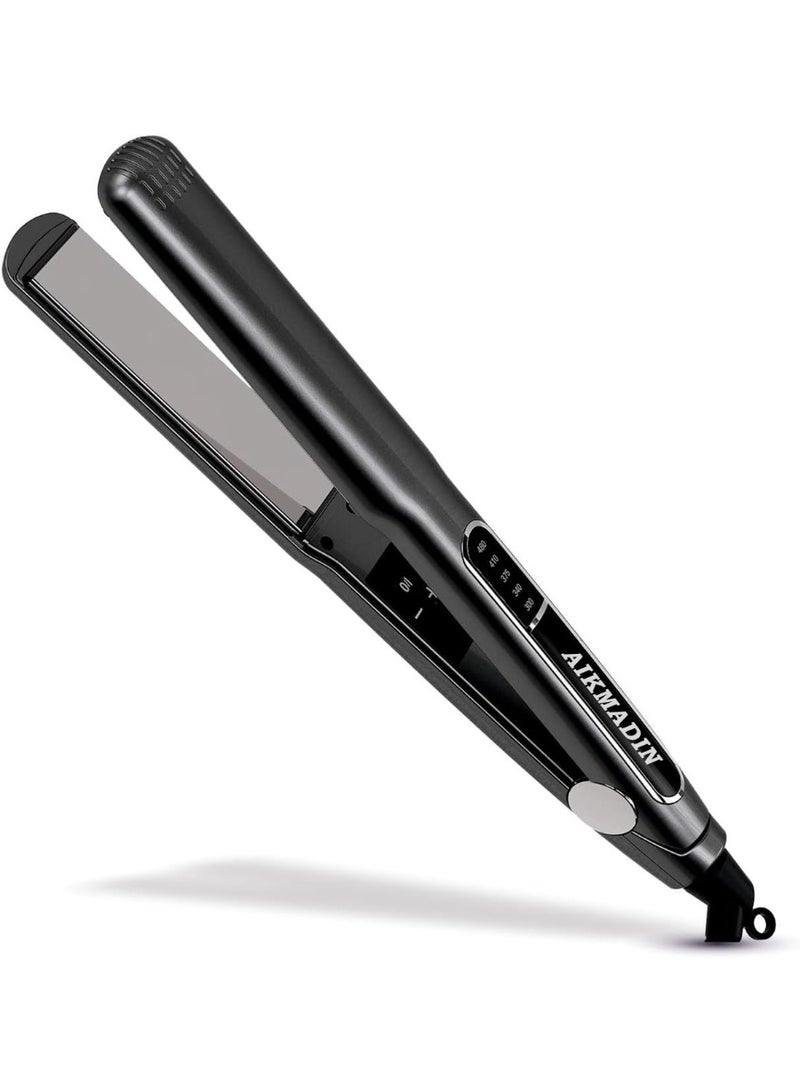 AIKMADIN hair straightener with a temperature of 480°F, rapid heating in 10 seconds - Image 1