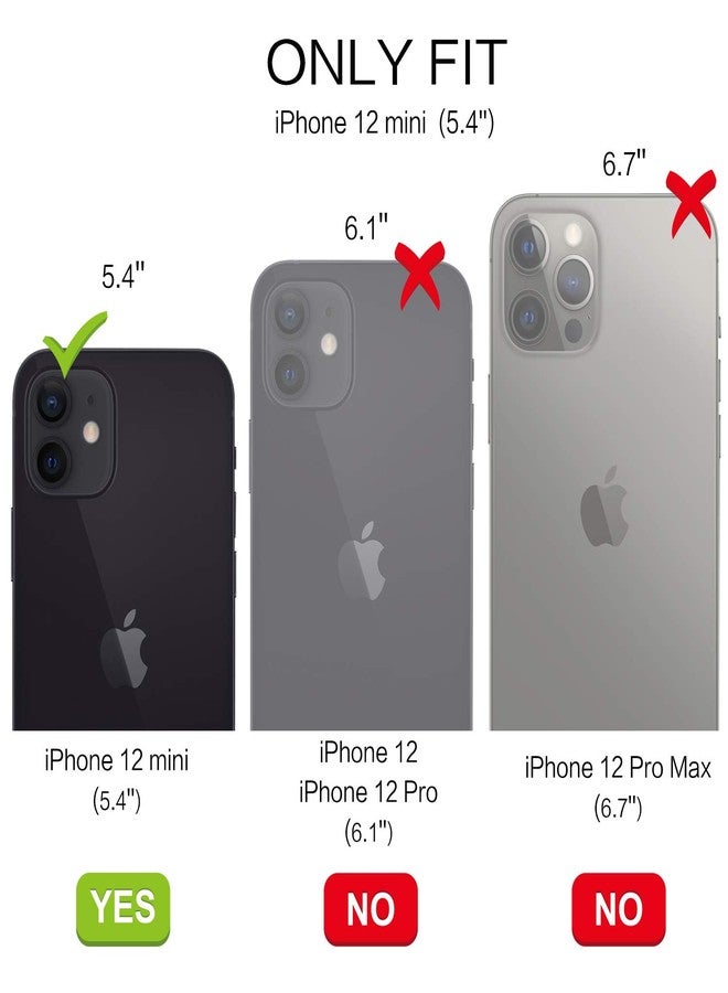 بنتوبين جراب هاتف BENTOBEN لهاتف iPhone 12 Mini، بتصميم قلب لطيف، نحيف، ناعم ومرن، مقاوم للصدمات، مصنوع من مادة TPU، غطاء واقٍ خفيف الوزن غير قابل للانزلاق، مناسب للرجال والنساء والأولاد، لهاتف iPhone 12 Mini مقاس 5.4 بوصة، أسود. - Image 2