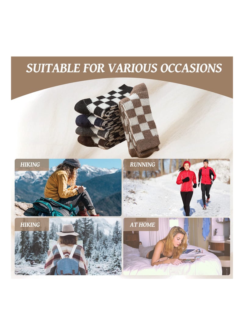 Excefore Men's Thermal Socks, 5 Pairs Thick Cotton Thermal Socks Men's Winter Soft Walking Hiking Socks Men's Heavyweight Comfort Boot Socks for Cold Weather UK 5-10  - Image 5
