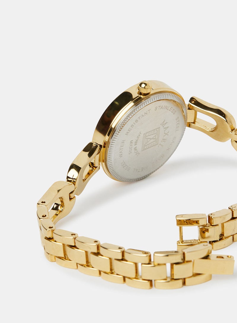 Maxel Classic Quartz Ladies Analog Wrist Watch MX191 - 28mm - Image 4
