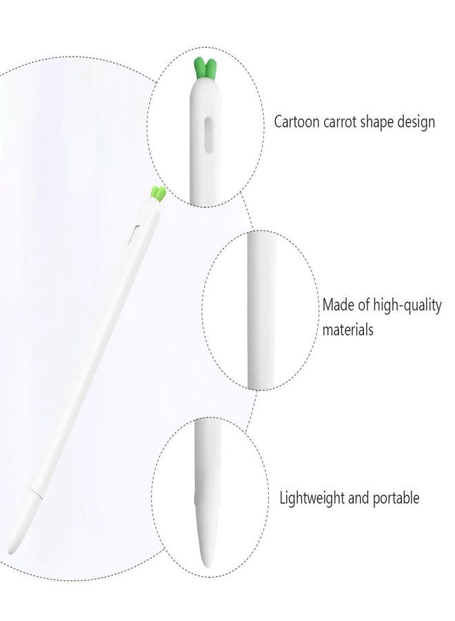 Hemobllo Carrot Shaped Pencil Sleeve 2Nd Generation Cover Silicone Grip Holder Compatible with Pencil for Stylus Protection and Comfortable Use - Image 5