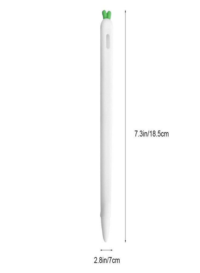 Hemobllo Carrot Shaped Pencil Sleeve 2Nd Generation Cover Silicone Grip Holder Compatible with Pencil for Stylus Protection and Comfortable Use - Image 2