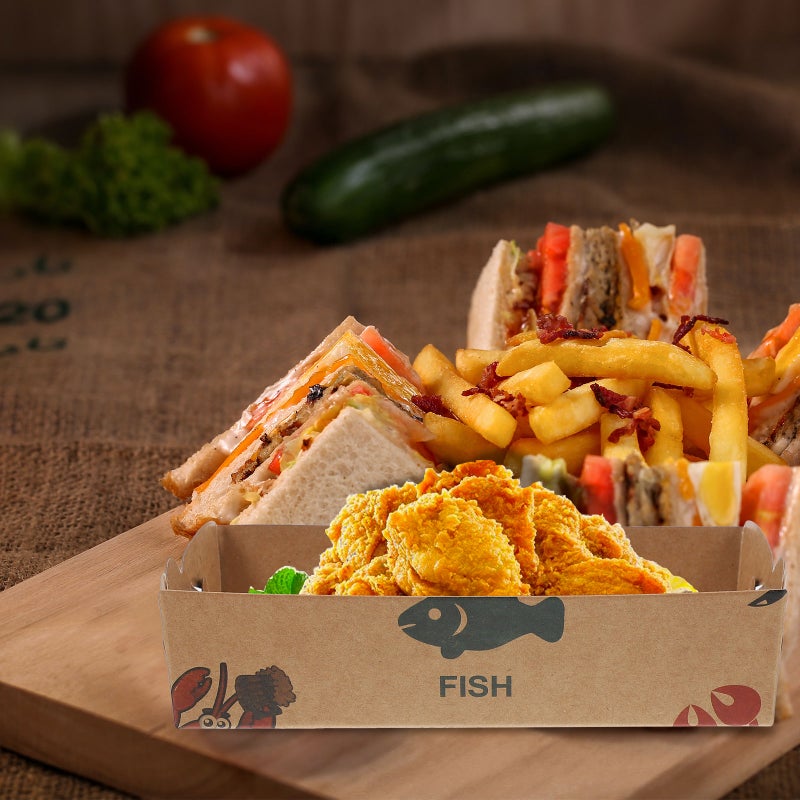 🍽️ صواني طعام قابلة للتصرف لتقديم البطاطس المقلية والاستخدام الحفلات - Image 3