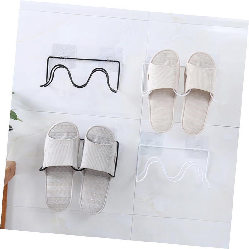 Iron Wall Mount Hanging Shelf Organizer for Shoes and Slippers Storage - Image 5
