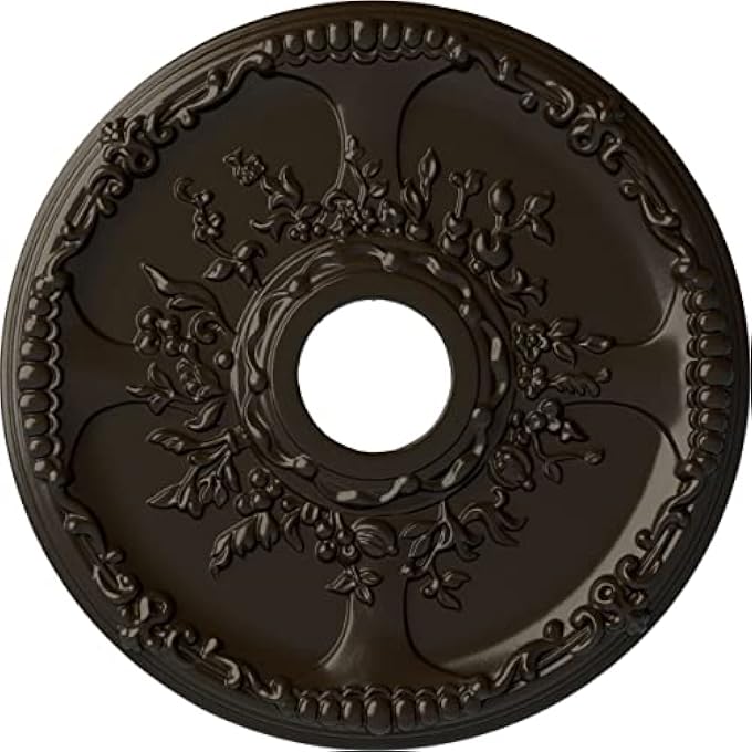 CM18SESHF ANTIOCH CEILING MEDALLION, 18"OD X 3 1/2"ID X 1 3/8"P (FITS CANOPIES UP TO 3 1/2"), HAND-PAINTED STONE HEARTH - Image 2