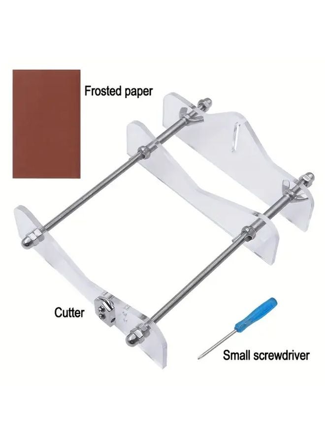 White Glass Bottle Cutter Kit Manual Cutting Tool For DIY Projects No Electricity Needed - Image 1