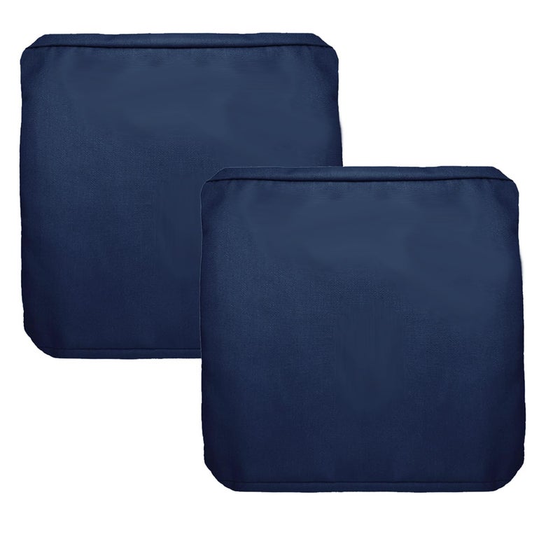 FLYMEI Patio Cushion Covers 24x24x4 Waterproof Outdoor Cushion Cover Replacement 4Packs Outdoor Seat Cushion Slipcover for Outdoor Rattan Chair Sofa  Black - Image 2
