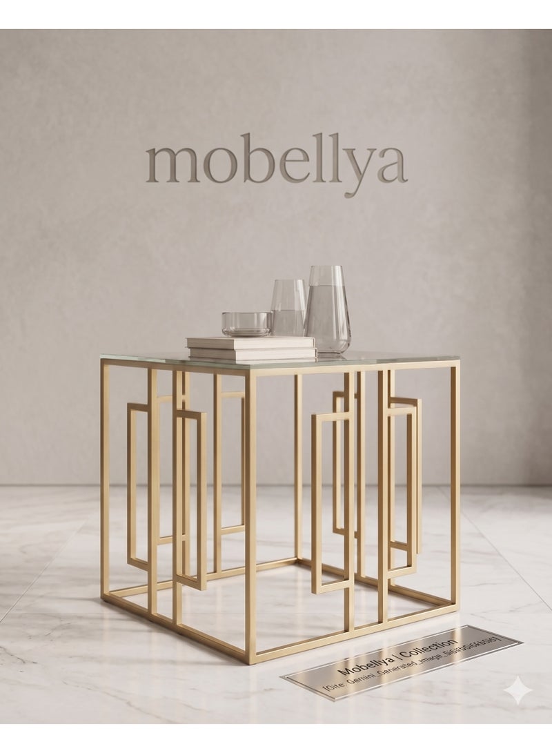 Mobellya Stow side table  Gold Metal - Image 1