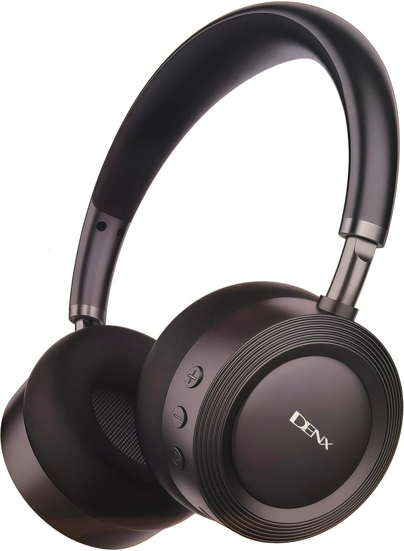 Denx DENX Wireless Bluetooth Headphones with Mic, Over-Ear Foldable Headset with Deep Bass, 15H Battery, Type-C Charging, TF Card Support, Compatible with Android, iPhone, Laptop, DX657 - Image 4