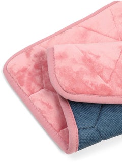 Status Contract Anti Slip Mat for Bathroom Floor | Memory Foam Bathroom Mats | Bathroom Mat Water Absorbing | Bathroom Anti Skid Mats for Bathing Area & Shower, Pink, 38 X 58 Cm  - Image 4
