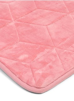 Status Contract Anti Slip Mat for Bathroom Floor | Memory Foam Bathroom Mats | Bathroom Mat Water Absorbing | Bathroom Anti Skid Mats for Bathing Area & Shower, Pink, 38 X 58 Cm  - Image 5