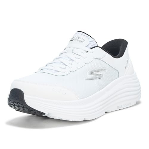 SKECHERS حذاء سكيشرز للرجال بنظام الانزلاق السهل - كاردوفا، أبيض/أسود، 10.5 - Image 1