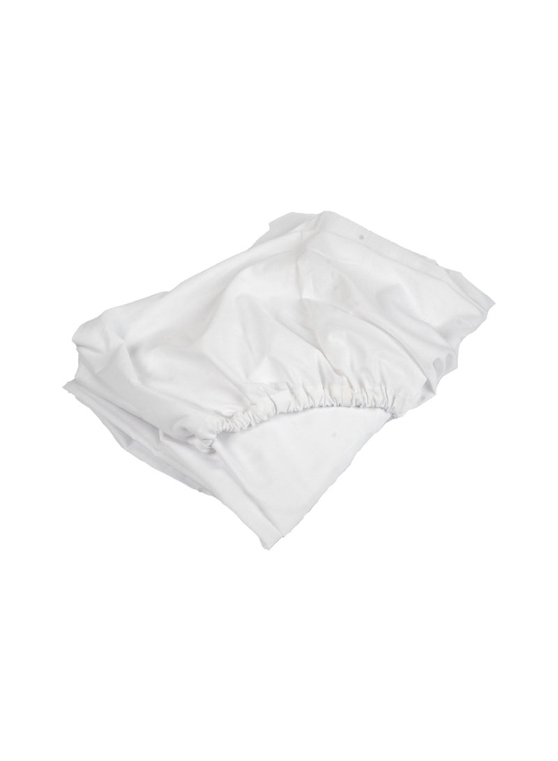 Home of linens شرشف مثبت أبيض 100x200  - Image 2