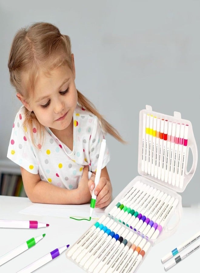 FAMOUS QUALITY New Acrylic Paint Markers Set of 36 Vibrant Colors, Permanent Water-Based Marker Pens for Rock Painting, DIY Crafts, Canvas (36) - Image 5