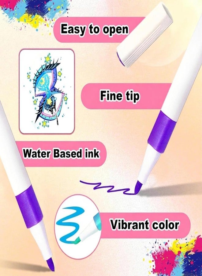 FAMOUS QUALITY New Acrylic Paint Markers Set of 36 Vibrant Colors, Permanent Water-Based Marker Pens for Rock Painting, DIY Crafts, Canvas (36) - Image 4