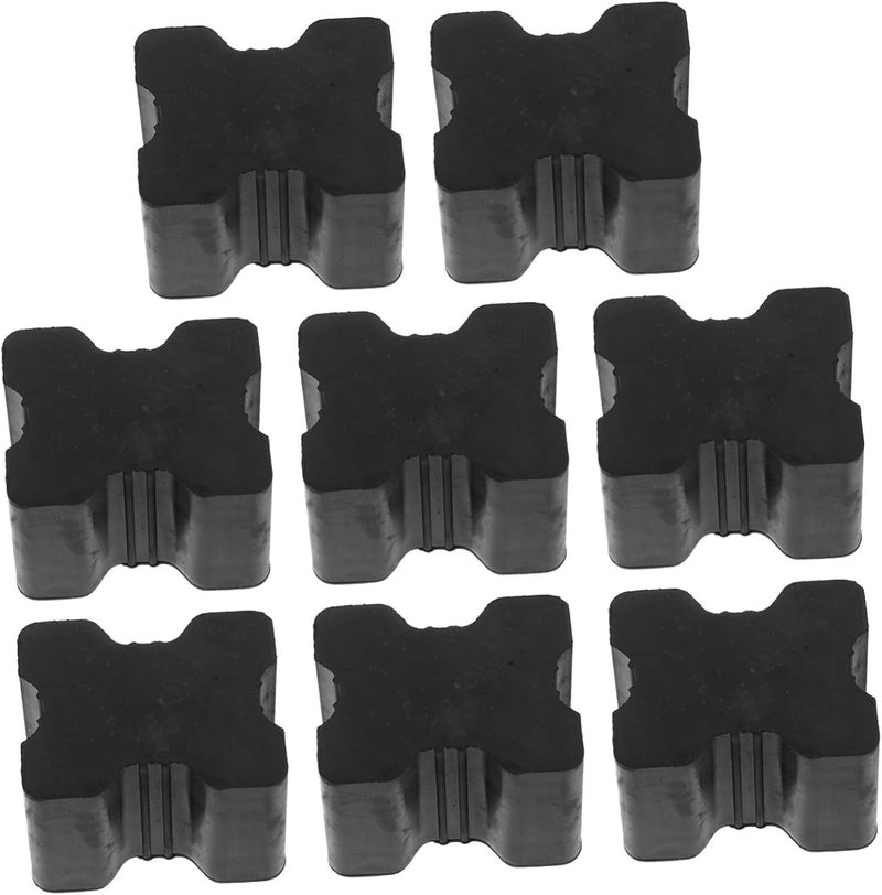 Healifty 8pcs Black Coil Spring Spacers Durable Rubber Automotive Shock Absorbers for Springs Easy Installation Vehicle Suspension Boosters for Cars Trucks Suvs - Image 1