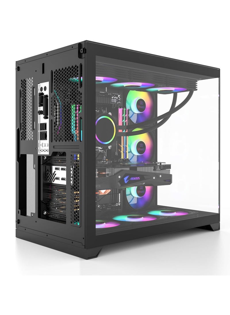 Cube Pro Gaming PC With Core i7-12700F Processor/16GB DDR5 RAM/1TB SSD/8GB Nvidia Geforce RTX 4060 Ti Graphics Card/Windows 11/Black