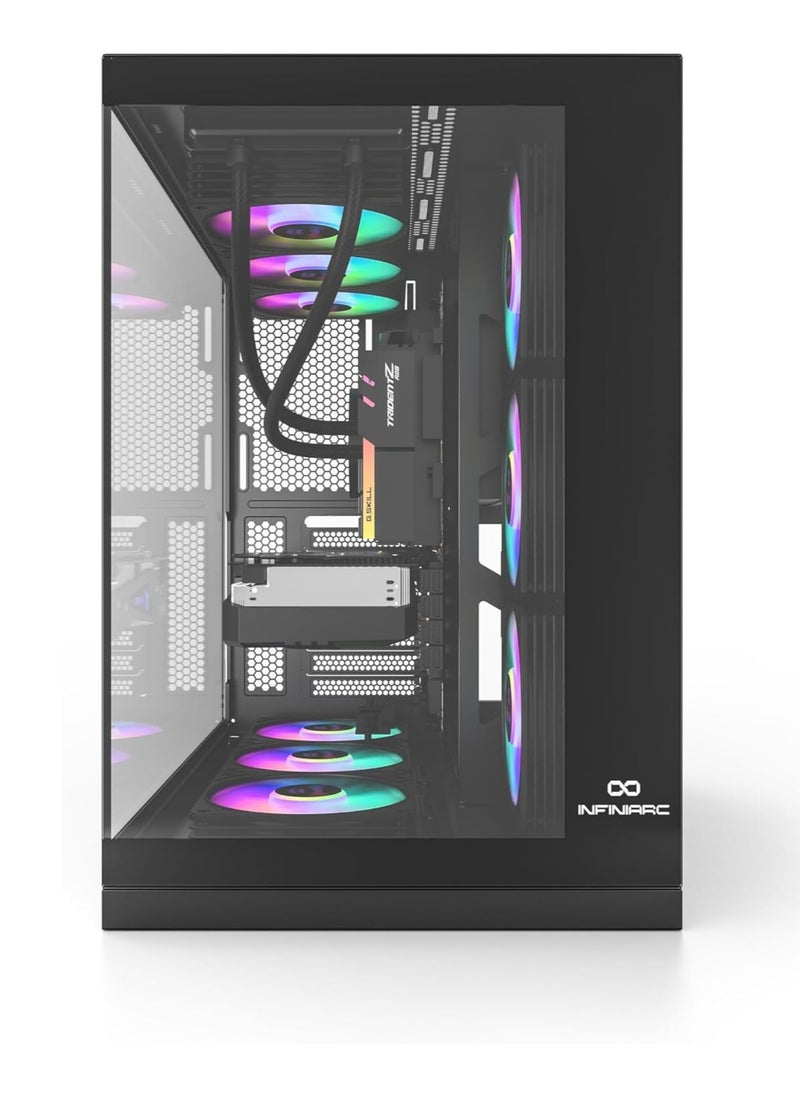 Cube Pro Gaming PC With Core i7-12700F Processor/16GB DDR5 RAM/1TB SSD/8GB Nvidia Geforce RTX 4060 Ti Graphics Card/Windows 11/Black