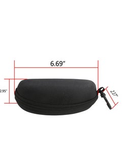 Generic Zipper Eye Glasses Sunglasses Hard Case Storage Box Holder , 2 PCS  - Image 2