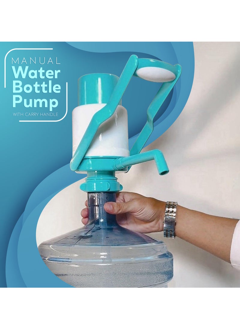 Easy To Use 24H Manual Water Bottle Pump with Carry Handle, Adjustable Tube Length, Protective Spout Cap & Cleaning Brush - Hand Water Pump for 5-19 Liter Barrel, Green - pzsku/ZA5859D966DB2F4A384B4Z/45/1741635314/b94ab5a0-e0f8-4641-9d51-f3c1b986b54a