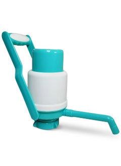 Generic Easy To Use 24H Manual Water Bottle Pump with Carry Handle, Adjustable Tube Length, Protective Spout Cap & Cleaning Brush - Hand Water Pump for 5-19 Liter Barrel, Green  - Image 1