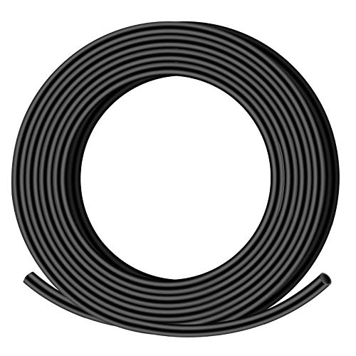 XHF 3/16 Inch 20Ft 3:1 Waterproof Heat Shrink Tubing Roll Marine Grade Adhesive Lined Heat Shrink Tube, Insulation Sealing Oil-Proof Wear-Resistant Black - Image 1