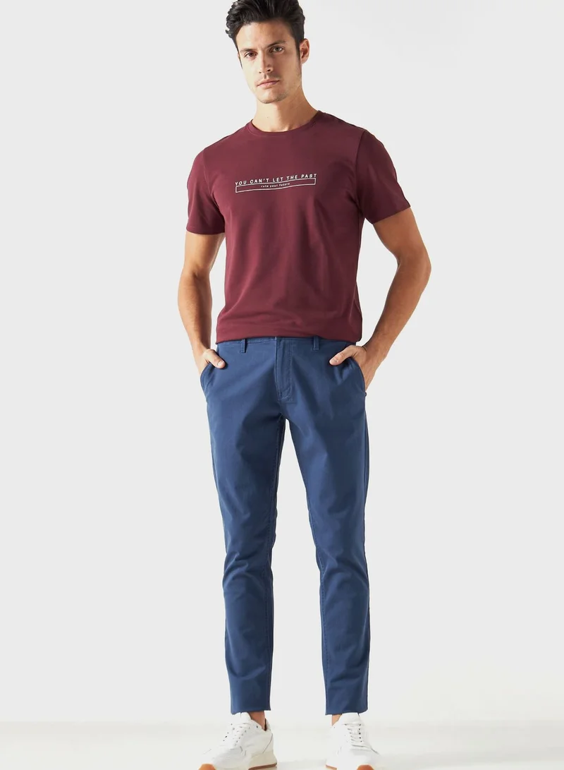 ايكونيك Slogan Crew Neck T-Shirt
