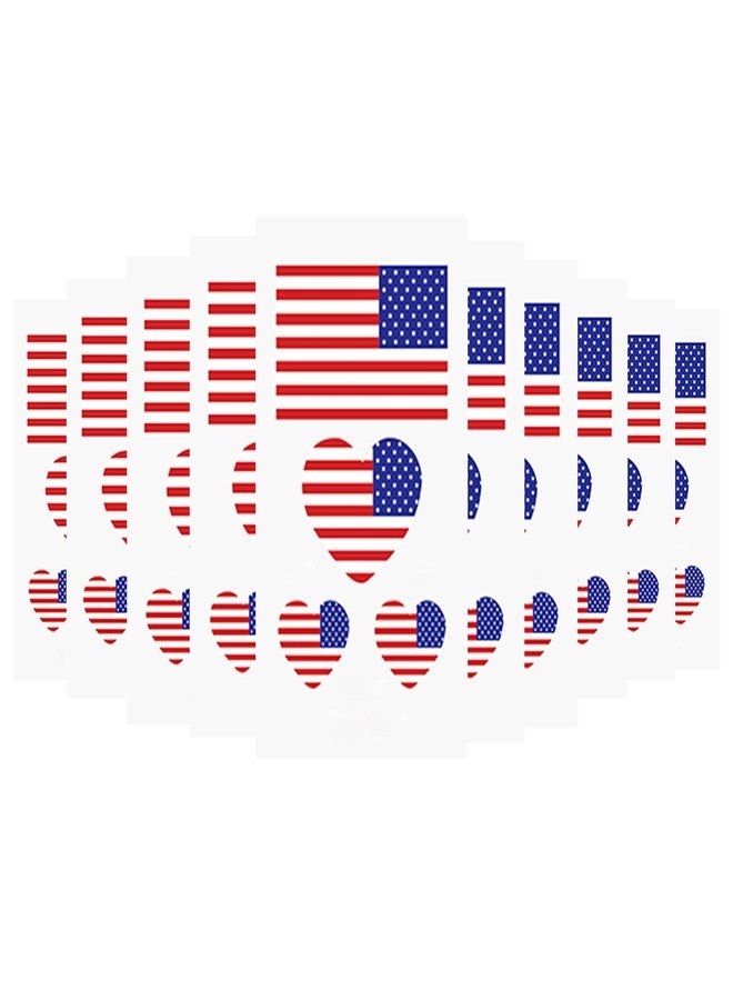 وشم مؤقت لكأس العالم 2026 الولايات المتحدة الأمريكية، 10 قطع من وشم الوجه على شكل قلب مع علم الدولة وقطعتين من ملصقات كرة القدم، ملصقات رياضية مقاومة للماء للجسم لمحبي كرة القدم، إكسسوارات وهدايا لحفلات يوم المباراة - Image 1