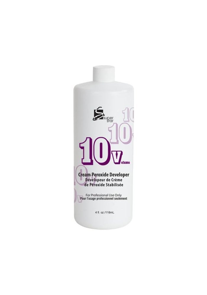 Super Star 10 Volume Stabilized Cream Peroxide Developer - 4 fl. oz.