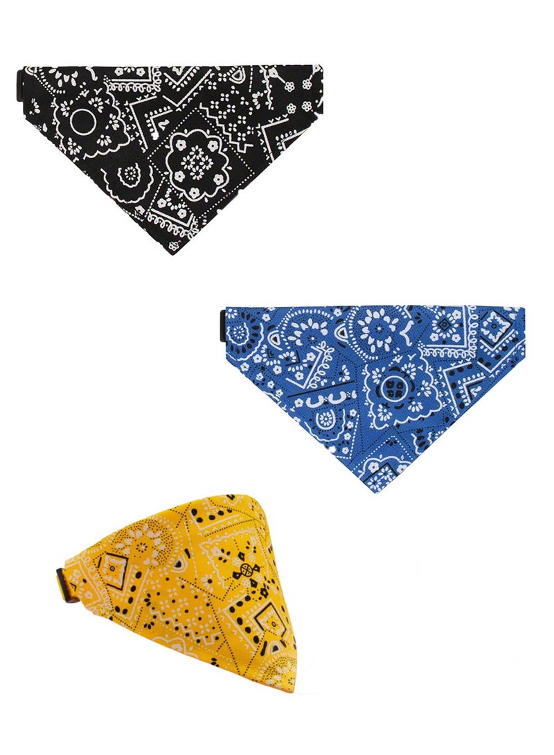 Generic Saudi Cashew Flower Cat Bandana - Adjustable 20-32cm, Vibrant Durable Fabric, Stylish for Saudi Cats  - Image 2