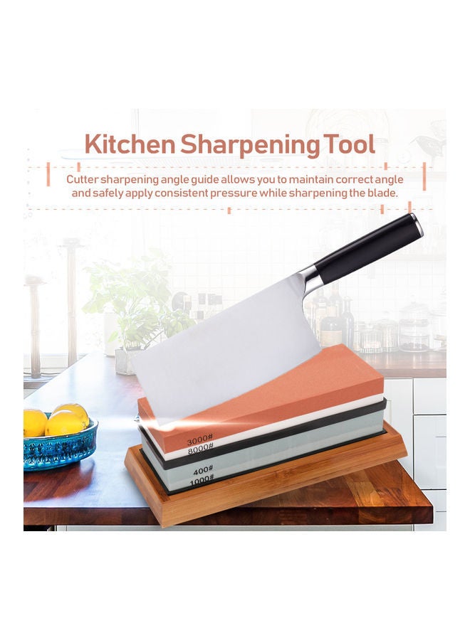 NIBEMINENT 400/1000 3000/8000 Grit Premium Sharpening Stone Set Multicolour 23.50 X 8.50 10.00cm - Image 5