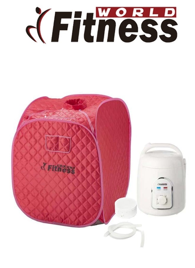 Fitness World A portable and foldable sauna tent and bath for slimming and burning fat with a remote control  - Image 1