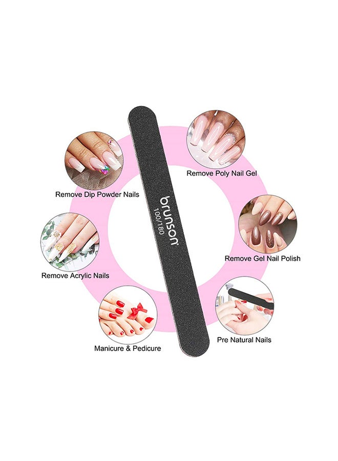 brunson 25 Pieces Professional Nail Files Washable Double Sided Emery Board 7inch - EB-311B - Image 4
