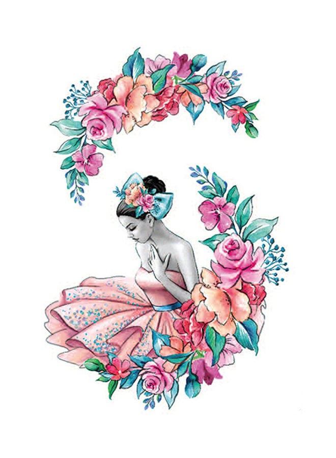 نيبمينينت ملصق تاتو مؤقت بتصميم زهرة