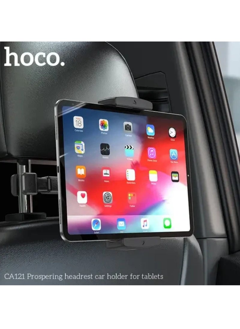 Hoco CA121 Car Back Seat Phone & Tablet Holder – Headrest Mount for 4.7-12.9 Inch Tablets & Phones, Adjustable Backseat Mount for iPad, Tablet, PC, Universal Auto Headrest Holder for Rear Seats  - Image 2