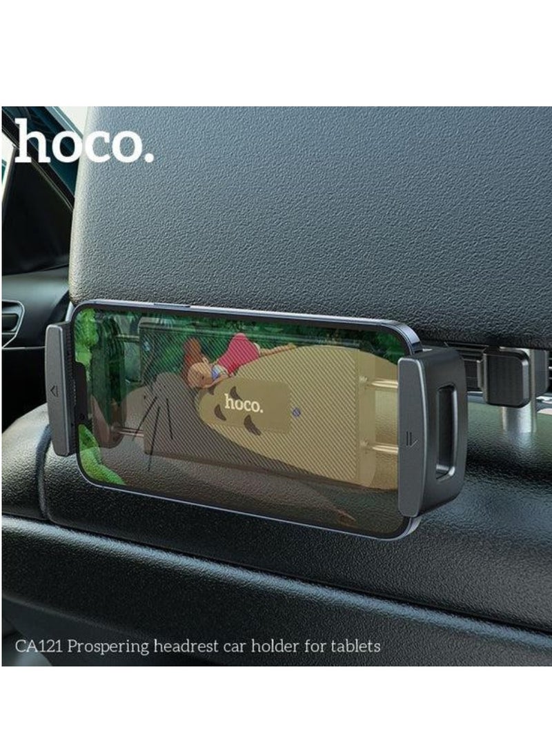 Hoco CA121 Car Back Seat Phone & Tablet Holder – Headrest Mount for 4.7-12.9 Inch Tablets & Phones, Adjustable Backseat Mount for iPad, Tablet, PC, Universal Auto Headrest Holder for Rear Seats  - Image 3