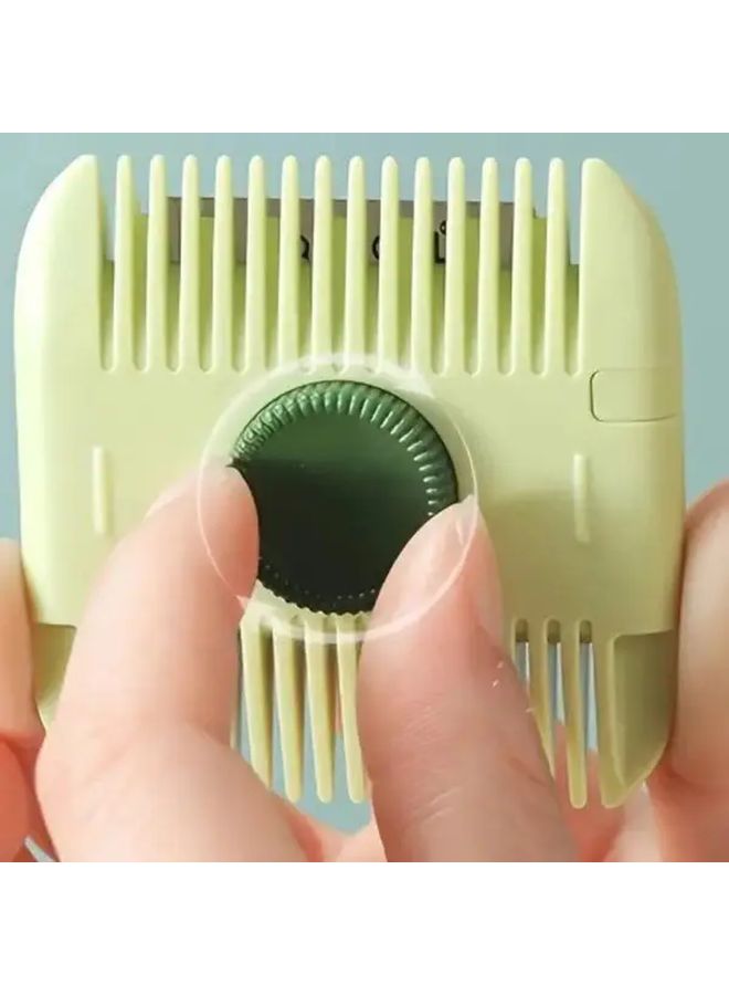 2 In 1 Hair Trimmer And Comb Dual Side Razor Comb For Split Ends Bangs And Split Trimming Ergonomic Design With Green Handle Ideal For Womens Hair Styling Trimmer For Split Ends Bangs Trimmer Sleek Grooming Tool Durable Construction Lint Remover Brush Hairdressing Equipment Barber Equipment Split End Hair Trimmer Hairdressing Tools Salon Equipment And Accessories Epilator For Women Hair Removal Device Barber Razor Barber Accessory Hair Removal For Women - Image 2