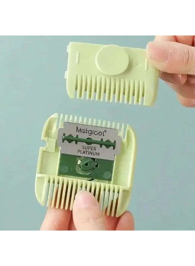 2 In 1 Hair Trimmer And Comb Dual Side Razor Comb For Split Ends Bangs And Split Trimming Ergonomic Design With Green Handle Ideal For Womens Hair Styling Trimmer For Split Ends Bangs Trimmer Sleek Grooming Tool Durable Construction Lint Remover Brush Hairdressing Equipment Barber Equipment Split End Hair Trimmer Hairdressing Tools Salon Equipment And Accessories Epilator For Women Hair Removal Device Barber Razor Barber Accessory Hair Removal For Women - Image 3