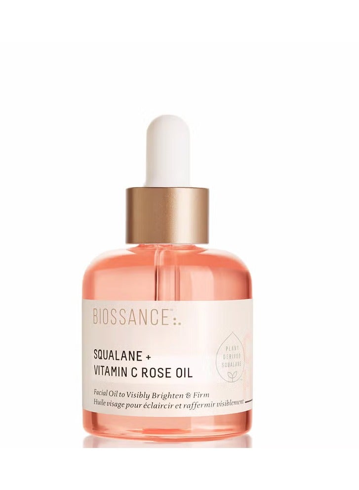 Biossance Squalane + Vitamin C Rose Oil 30ml - Image 1