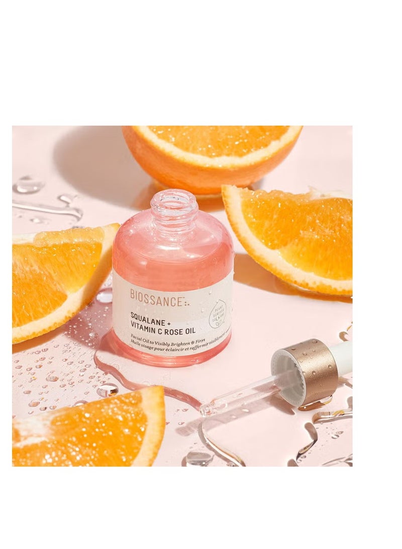 Biossance Squalane + Vitamin C Rose Oil 30ml - Image 2