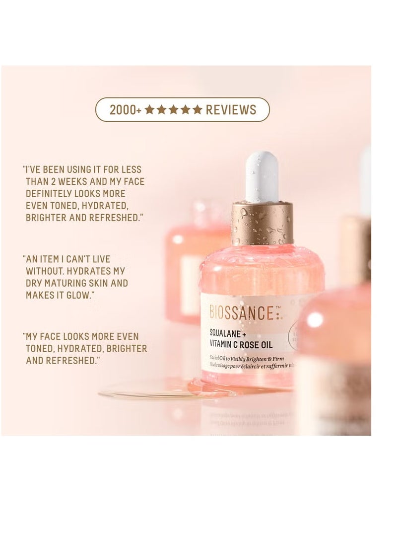 Biossance Squalane + Vitamin C Rose Oil 30ml - Image 3