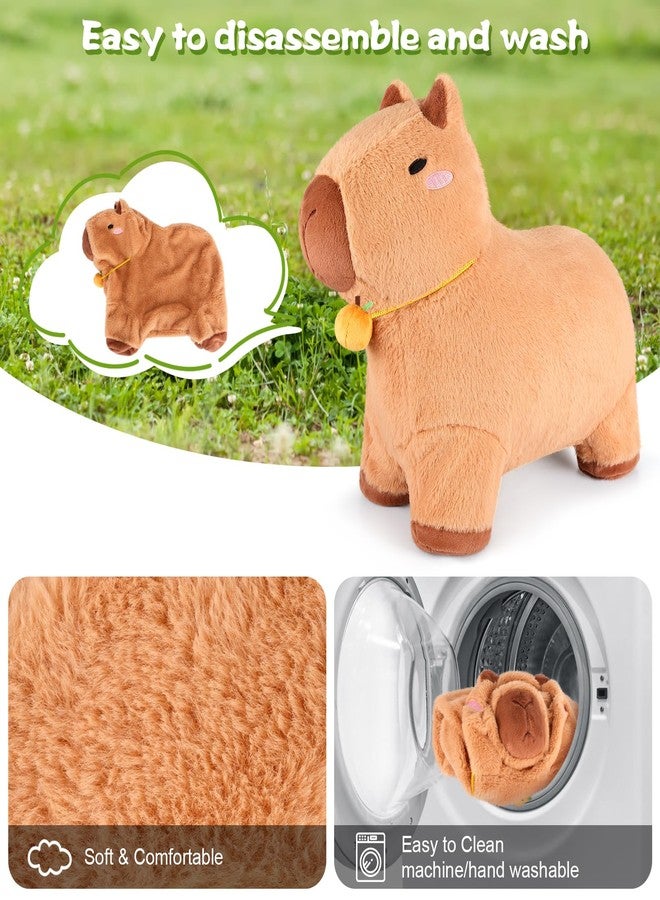 SuzziPals Bouncy Capybara Hopper Toys, Inflatable Ride on Toy with Plush Cover, Indoor & Outdoor Hopping Bouncing Animals for Toddlers Kids Adults, Capybara Stuffed Animal Hopping Toddler Gifts - Image 5