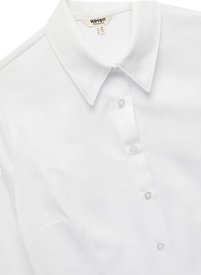 Koton  Classic Neck Shirt for Women | Best Price UAE